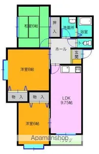 サニーハイム【2階】の間取り