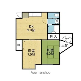 福岡マンション【202号室】の間取り