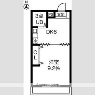 エグゼクティブ33【4階】の間取り