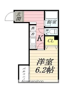 B’CASA TSURUMI(ビーカーサツルミ)【3階】の間取り