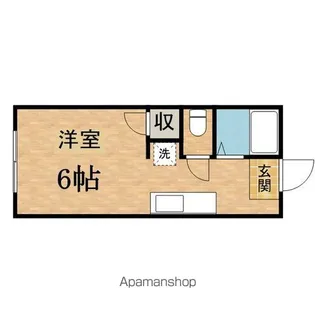 ドエルアラモト【202号室】の間取り