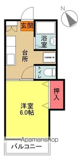 アビタシオンS【203号室】の間取り