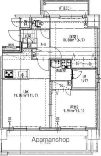 QUINTET MINAMI FUKUOKA【5階】の間取り