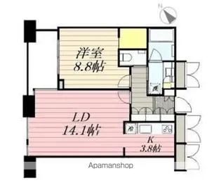 Dマークス西新宿タワー【22階】の間取り