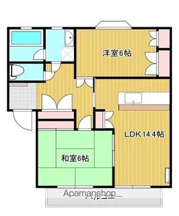 アルカディア壱番館【202号室】の間取り