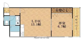 ロゼオ【301号室】の間取り