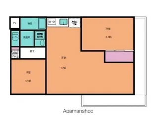 ザ・ガーデンテラス尾曳町【407号室】の間取り