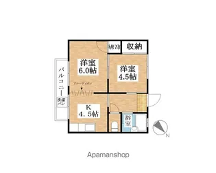 コーポ美幸【B号室】の間取り