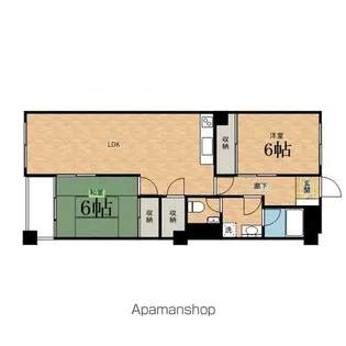 多摩平第一ビルマンション【501号室】の間取り