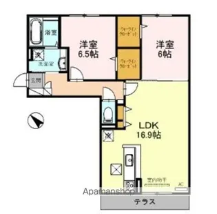 Canal寿 A棟【1階】の間取り