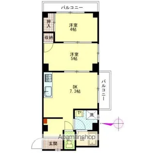 洋光ハイツ中山【203号室】の間取り