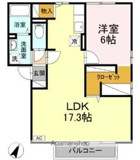 エスポワール B棟【2階】の間取り