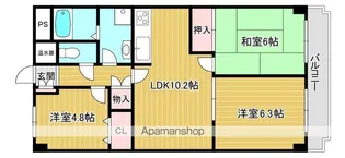 「La・Grazie大久保」【1階】の間取り
