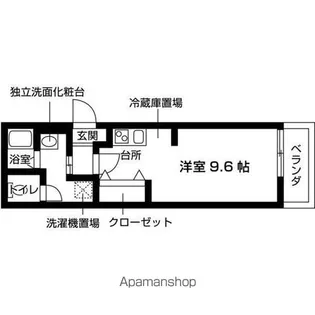 NAGEOIRE【204号室】の間取り