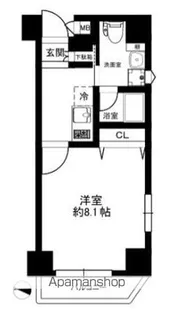 グラントゥルース赤羽【9階】の間取り
