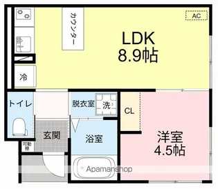 EFFORIA TRIA【1階】の間取り