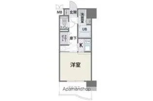 CAVANA天神【7階】の間取り