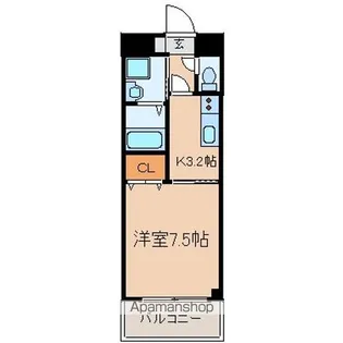 ラヴィアンローズ森田【1階】の間取り