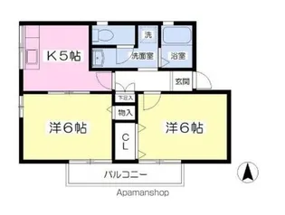グリーンライフ【101号室号室】の間取り