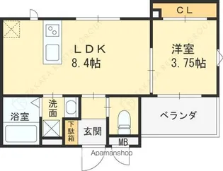 アーリーズ忍ケ丘【2階】の間取り