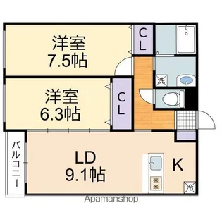アルテ壱番館【4階】の間取り