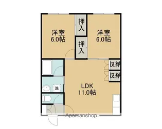 エルフィンパークツイン【2階】の間取り