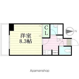 ヒルトップ晩翠【808号室】の間取り