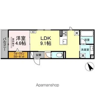 ワイズヴィラ岐南EAST【3階】の間取り