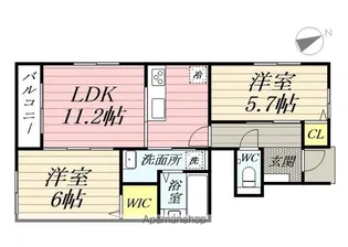 アムール久喜A棟【1階】の間取り