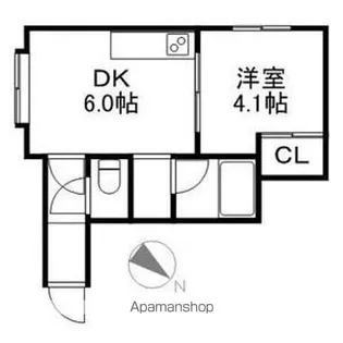 グリーンパーク月寒【2階】の間取り
