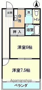 ホワイトマンション【101号室】の間取り