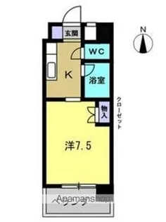 フローラルハイツ【7B号室】の間取り