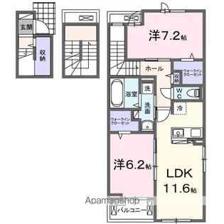 ハピネスⅠ番館【3階】の間取り