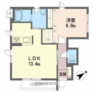 シャトルポルテ【1階】の間取り