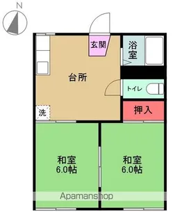 愛宕ハイツ【101号室】の間取り