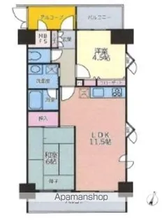 ライオンズプラザ本蓮沼【12階】の間取り