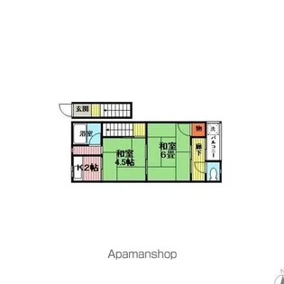 庄内幸町4丁目 神吉文化【2-3号室】の間取り