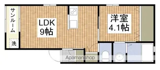 シンプルライン鐙【101号室】の間取り