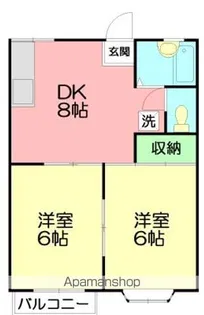 ドミールKⅡ【2階】の間取り