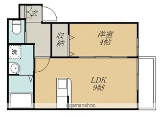 ピース18小松島【201号室】の間取り