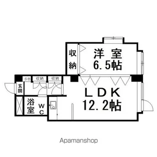 シャルマント芦野【1階】の間取り
