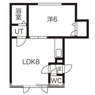 ヴィラ森林公園参番館【101号室】の間取り