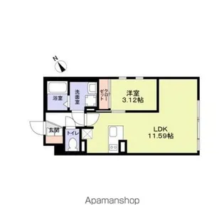 THE RESIDENCE ICHIGAYADAIMACHI【3階】の間取り