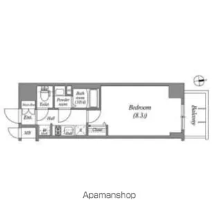 アドバンス名古屋ワイノット【8階】の間取り