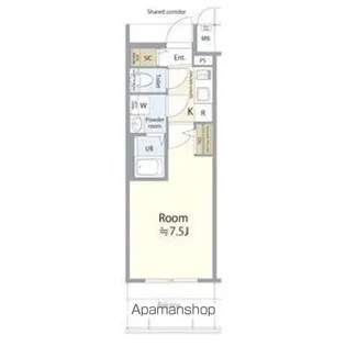 エスリード名古屋サザンプレイス【11階】の間取り