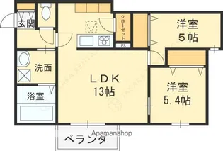 St.Polaris藤井寺【2階】の間取り