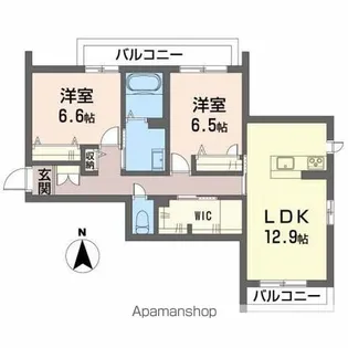 ユキコート椿【3階】の間取り