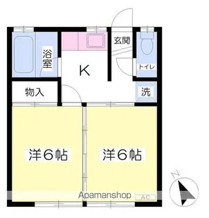 ハイツナリタ【2階】の間取り