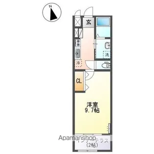 リタ・パルティール【1階】の間取り