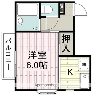 ミルキーコーポ【1階】の間取り